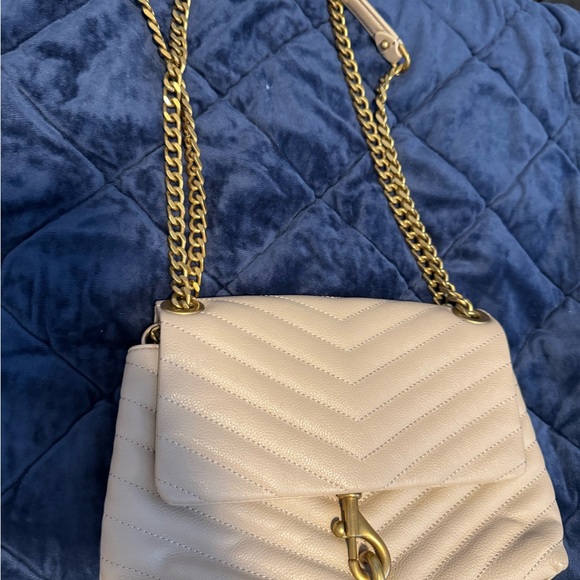 Rebecca Minkoff Quilted Shoulder Bag with Gold Chain
